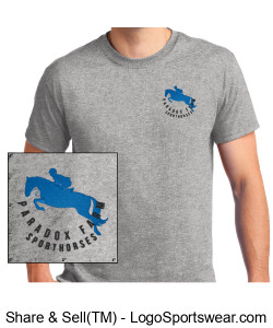 Gildan Ultra Cotton Adult Unisex Short Sleeve - Sport Grey Design Zoom